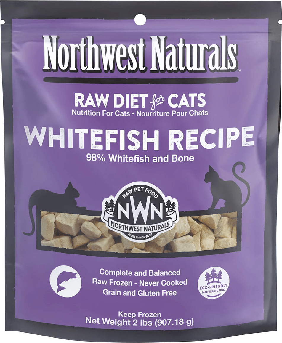 Northwest Naturals Raw Frozen Cat Nibbles - Whitefish Recipe